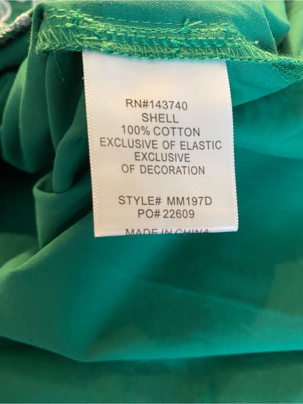 Tuckernuck Hyacinth House 100% Cotton Green Embroidery Eliza Midi Dress - Size M - Picture 14 of 14